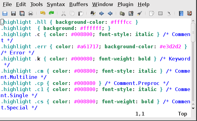 vim normal